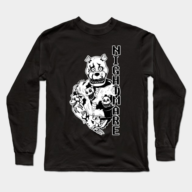 Nightmare Freddy Long Sleeve T-Shirt by fezoctavio